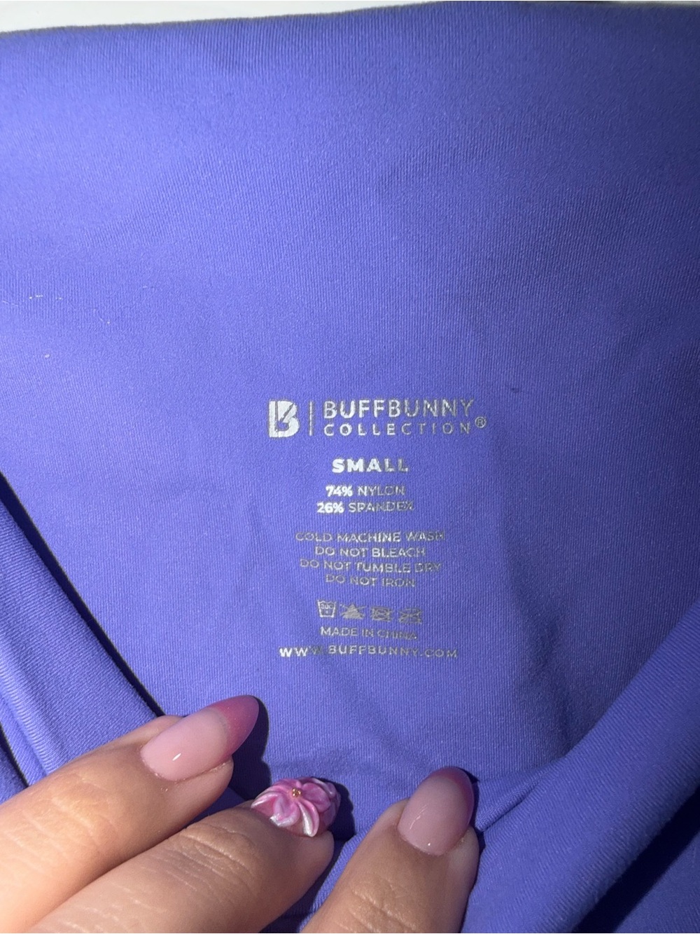BuffBunny Lavender Flare High-Rise Yoga Pants - Picture 3 of 4